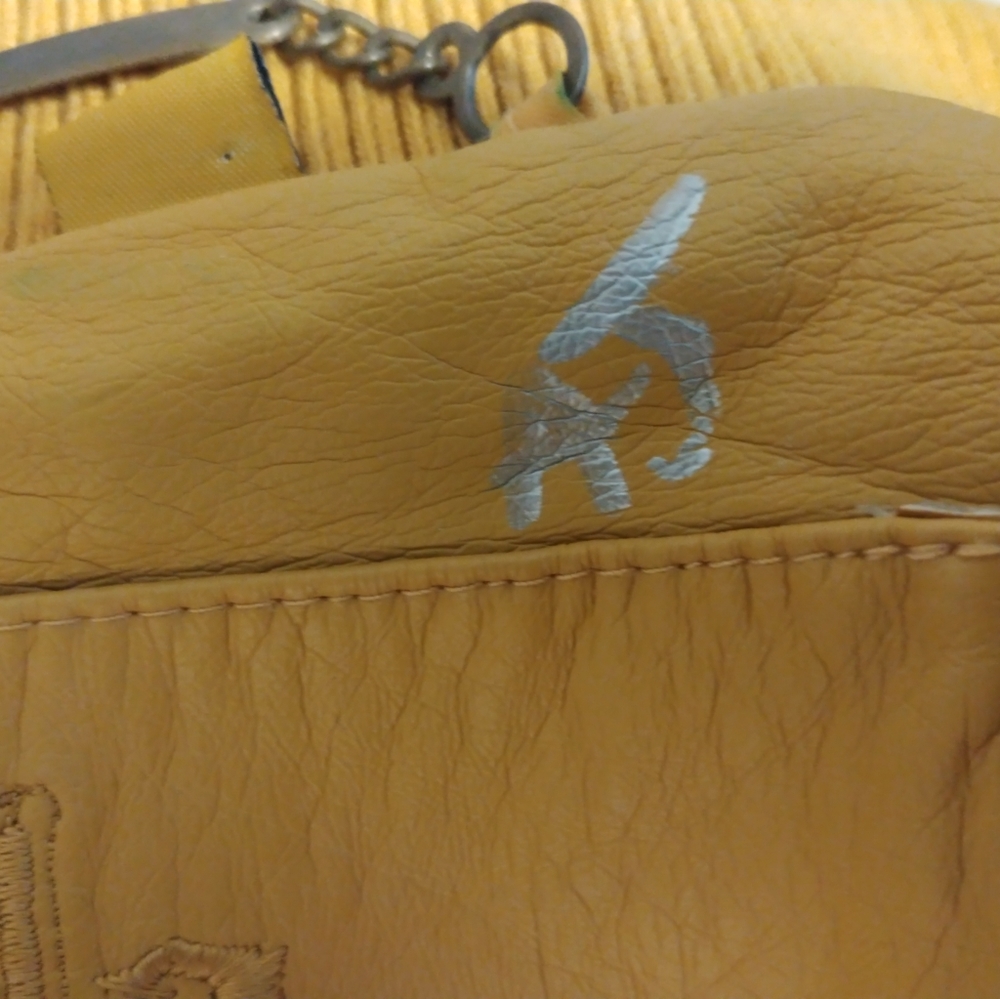 ✔Jou Jou Faux Leather Jacket in Yellow - Picture 5 of 9